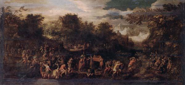 unknow artist Moses and the israelites with the ark Germany oil painting art